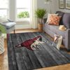 Arizona Coyotes Nhl Team Logo Grey Wooden Style Nice Gift Home Decor Rectangle Area Rug