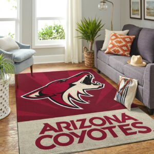 Arizona Coyotes Nhl Team Logo Style Nice Gift Home Decor Rectangle Area Rug