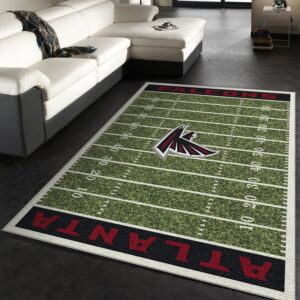 Atlanta Falcons Imperial Homefield Rug NFL Team Logos Area Rug