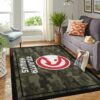 Atlanta Hawks Nba Team Logo Camo Style Nice Gift Home Decor Rectangle Area Rug
