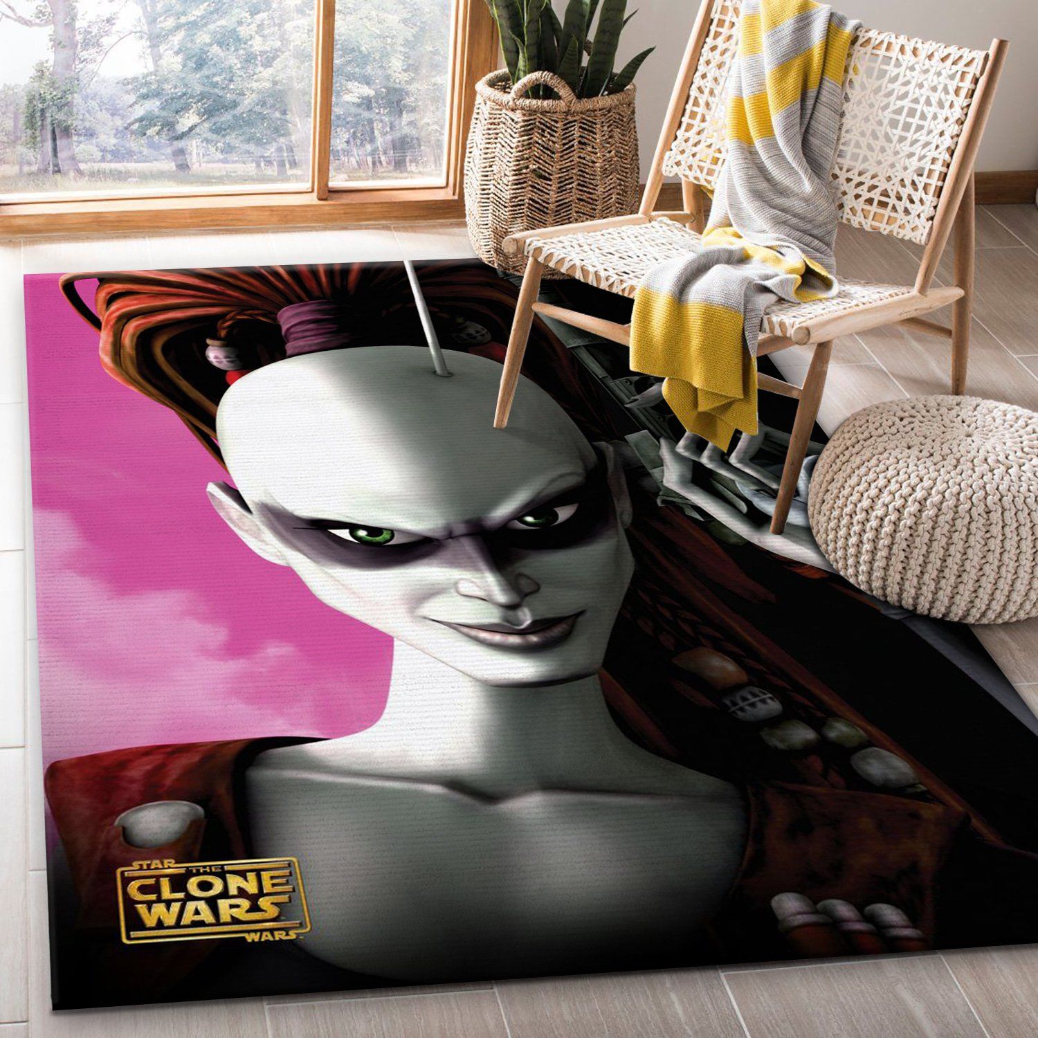 Aurra Sing Star War Character Rug