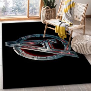 Avenger Logo Rug Bedroom Rug Floor Decor Home Decor