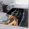 Baby Yoda Ver12 Movie Area Rug Bedroom Rug Family Gift US Decor
