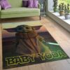 Baby Yoda Ver8 Area Rug Living Room Rug Home US Decor