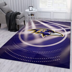 Baltimore Ravens NFL Rug Living Room Rug Christmas Gift US Decor