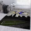Baltimore Ravens Nfl Area Rug For Christmas Living Room Rug Christmas Gift US Decor