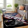 Baltimore Ravens Nfl Team Logo American Style Nice Gift Home Decor Rectangle Area Rug