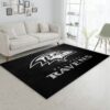 Baltimore Ravens Silver NFL Area Rug For Christmas