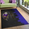 Baltimore Ravens Skyline NFL Area Rug Carpet