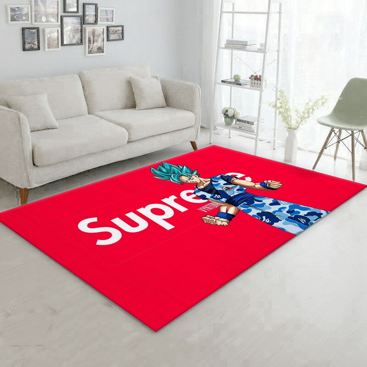 Supreme Lv Red Area Rug Living Room Rug Christmas Gift Us Decor