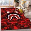 Bape Area Rug For Christmas Fashion Brand Rug Living Room Rug Floor Decor Home Decor