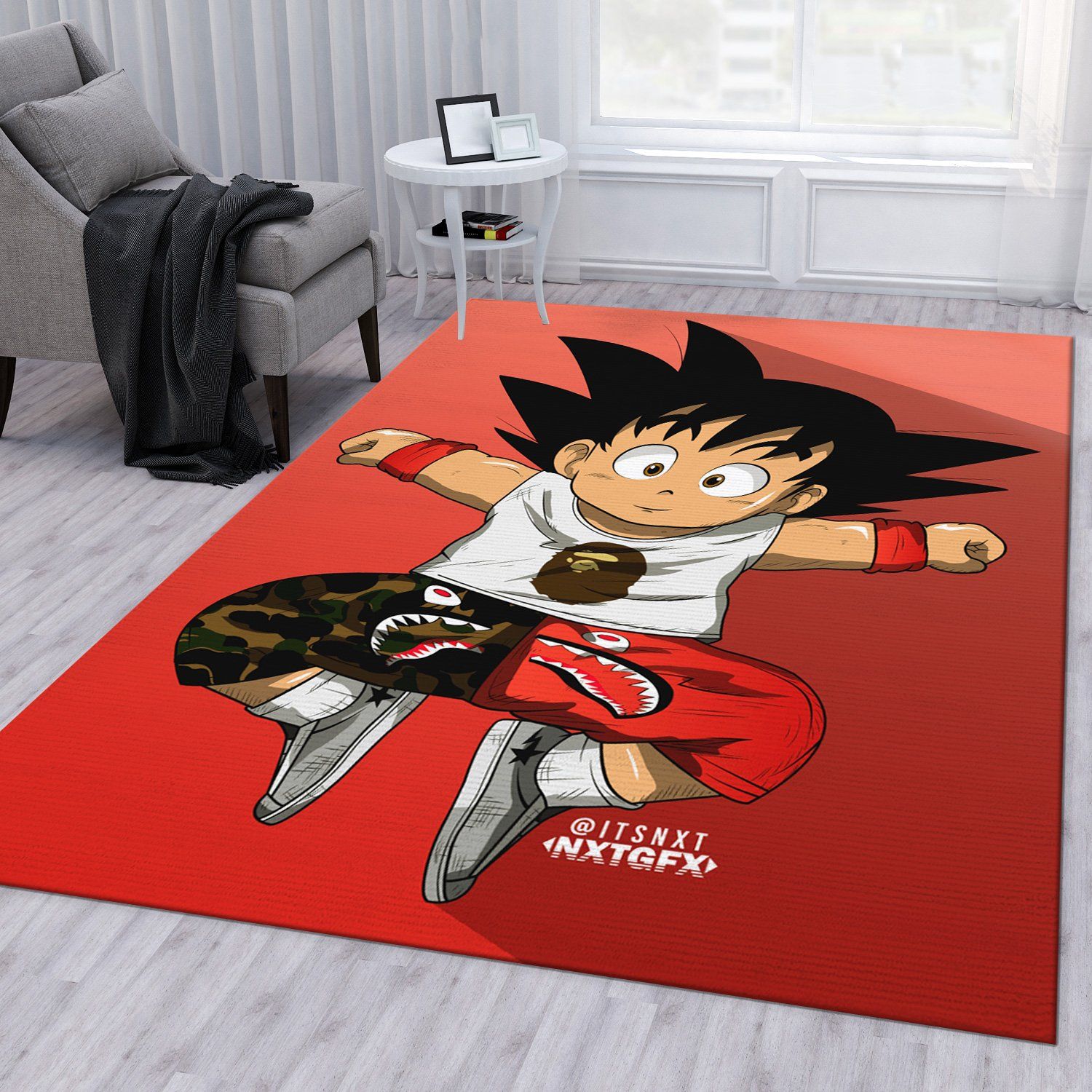 Bape Area Rug Living Room Rug Family Gift US Decor