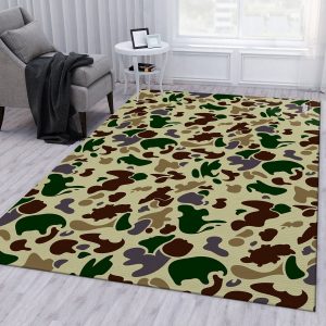 Bape Ft Louis Vuitton Rugs Living Room Rug Floor Decor Home Decor - Teeruto