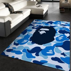 Bape Camo Monkey Hypebeast Area Rugs Living Room Rug Christmas Gift US Decor