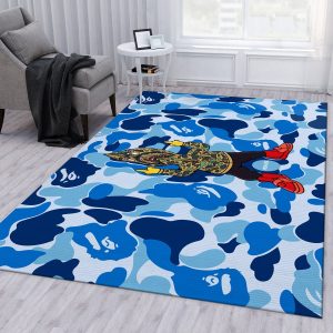 Simpson bape supreme area rugs living room carpet fn301128 christmas gift  floor decor the us decor - small ( 3 x 5 ft )