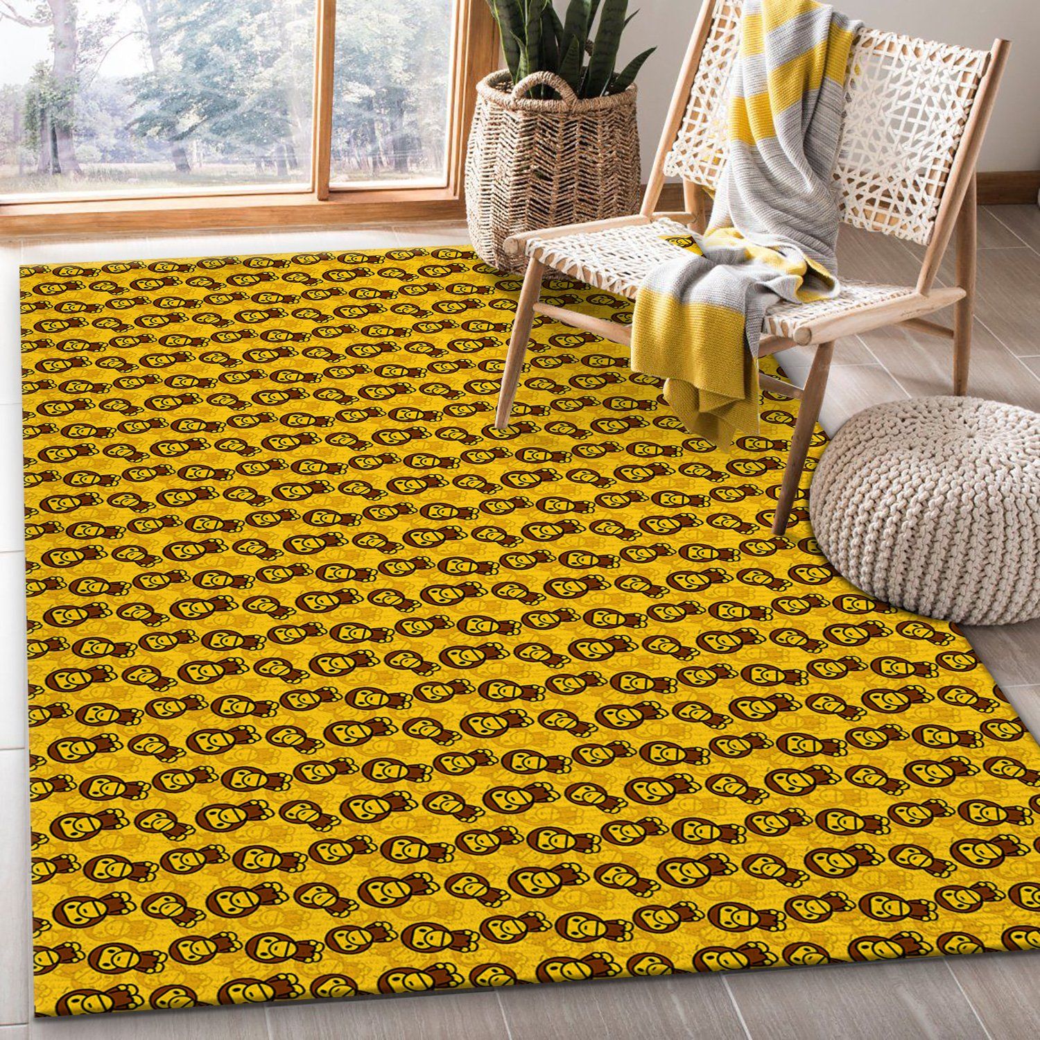Bape Ver1 Area Rug Living Room Rug Christmas Gift US Decor
