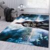 Batman Moon Movie Area Rug Bedroom Rug Floor Decor Home Decor