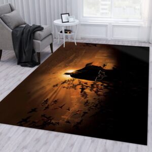 Batman Ver3 DC Comic Area Rug Living Room Rug Floor Decor Home Decor