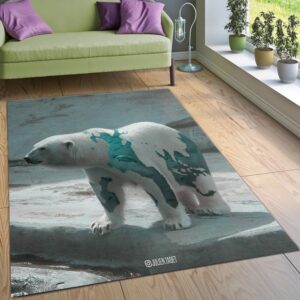 Bear Area Rug Bedroom Rug Floor Decor Home Decor