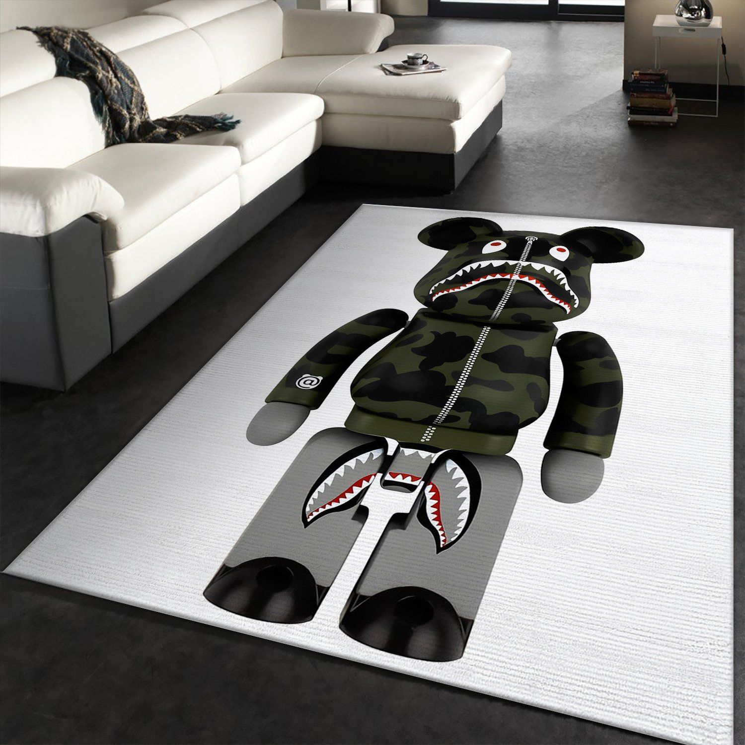 Bearbrick Rectangle Rug Bedroom Rug Floor Decor Home Decor