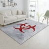 Bio Hazzard Rectangle Rug Living Room Rug Christmas Gift US Decor