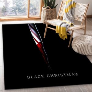 Black Christmas Rug Movie Rug Home US Decor