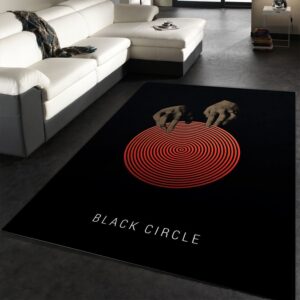 Black Circle Area Rug Movie Rug Home US Decor