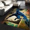 Black Panther Hero Movie Area Rug Living Room Christmas Gift US Decor