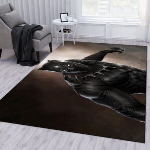 Black Panther Ver1 Movie Area Rug Bedroom Rug Floor Decor Home Decor
