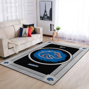 Boise State Broncos Ncaa Team Logo Nice Gift Home Decor Rectangle Area Rug