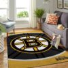 Boston Bruins Nhl Team Logo Style Nice Gift Home Decor Rectangle Area Rug