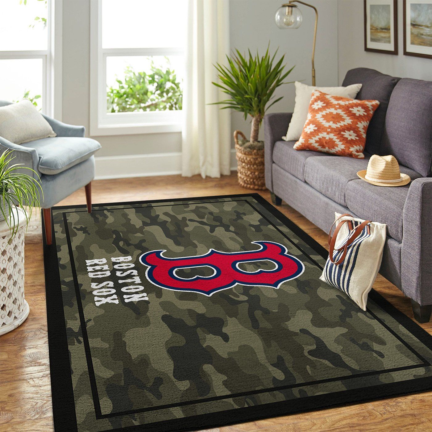 Boston Red Sox Mlb Team Logo Camo Style Nice Gift Home Decor