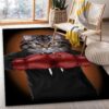 Boxer Cat Boxing Champion Area Rug Carpet Living room and bedroom Rug Family Gift US Decor