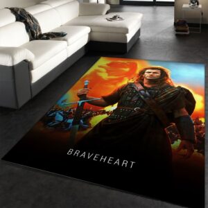 Braveheart 1995 Area Rug Movie Rug Floor Decor Home Decor