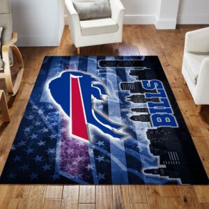 Buffalo Bills NFL Area Rug Bedroom Rug US Gift Decor