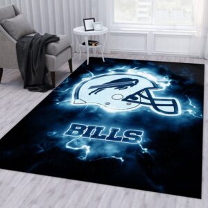 Buffalo Bills NFL Area Rug Living Room Rug Floor Decor Home Decor