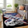 Buffalo Bills Nfl Team Logo American Style Nice Gift Home Decor Rectangle Area Rug Rugs For Living Room