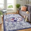 Buffalo Bills Nfl Team Logo Skull Flower Style Nice Gift Home Decor Rectangle Area Rug
