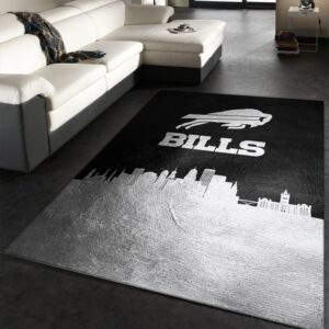Buffalo Bills Skyline NFL Area Rug Carpet