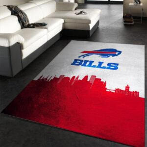 Buffalo Bills Skyline NFL Area Rug Carpet