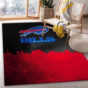 Buffalo Bills Skyline NFL Area Rug For Christmas