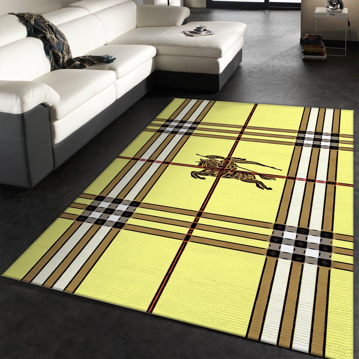 Burberry Area Rug Living Room Rug Christmas Gift US Decor