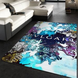 Bvlgary Area Rug Fashion Brand Rug Christmas Gift US Decor
