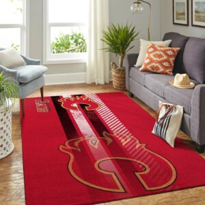 Calgary Flames Nhl Team Logo Nice Gift Home Decor Rectangle Area Rug