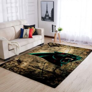 Carolina Panthers Area Rug Nfl Football Floor Decor 02