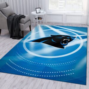 Carolina Panthers NFL Area Rug Living Room Rug Family Gift US Decor