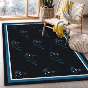 Carolina Panthers Repeat Rug Nfl Team Area Rug Carpet