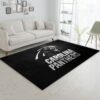 Carolina Panthers Silver NFL Team Logos Area Rug