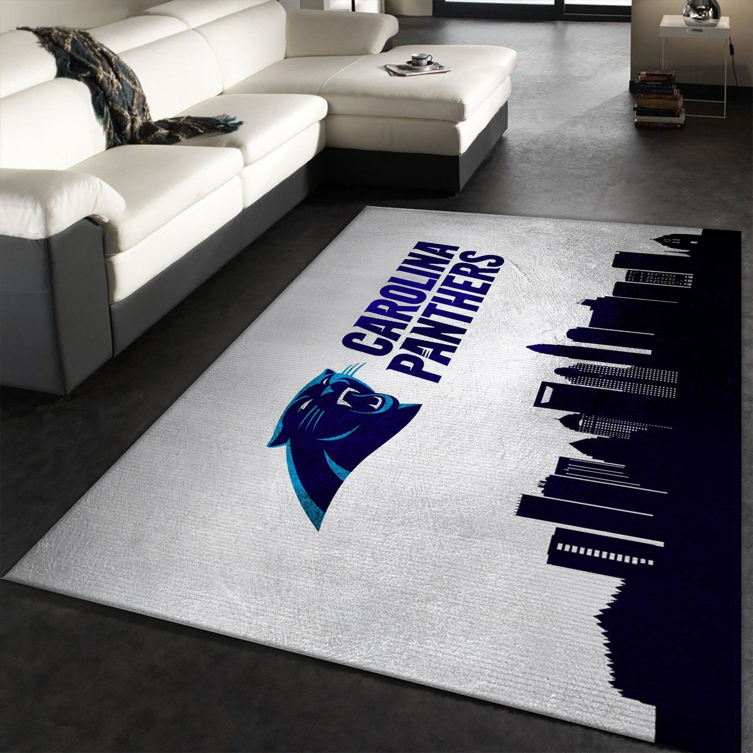 Carolina Panthers Skyline NFL Area Rug