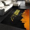 Carolina Panthers Skyline NFL Team Logos Area Rug